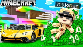 1 TAG als MILLIONÄR leben in Minecraft!