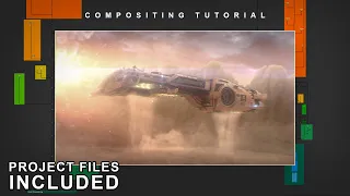 Spaceship VFX - Multi Pass CG Compositing Tutorial inside NUKE ! BEYOND SKY