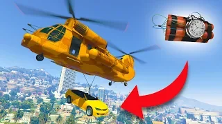 GIVING PEOPLE CARS BUT THEY'RE ACTUALLY BOMBS! *CARGOBOB TROLLING!* | GTA 5 THUG LIFE #223