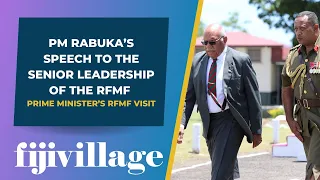 PM Rabuka’s speech to the senior leadership of the RFMF