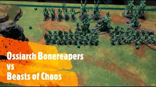 AoS Battle Report 8: Ossiarch Bonereapers vs Beasts of Chaos