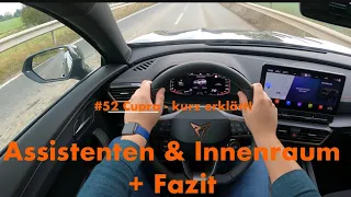 Cupra Formentor - Fahrassistenten & Innenraum + Fazit! #52 Cupra - kurz erklärt!