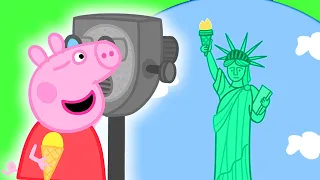 Peppa Pig's Adventure in America Peppa Pig Full Episodes| Peppa Pig Official Family Kids Cartoon