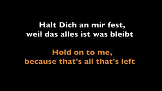 Revolverheld | Halt Dich an mir fest | English Subtitles & Original Lyrics