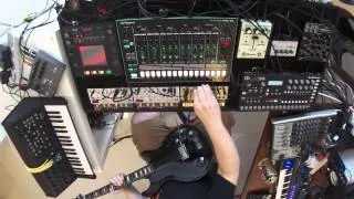 Psychedelic jam session - KORG ms-20, TR-8, analog four, line6, volca - (BURG - The saucer people)