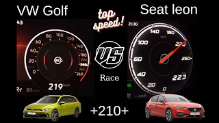 Vw Golf 8 1.5 E-TSi 150 Hp VS Seat Leon Fr 1.5 Etsi Top speed yarış