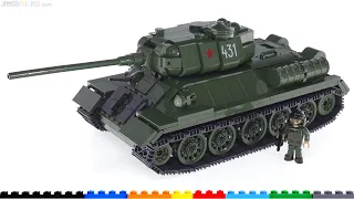 COBI Historical Collection Soviet T-34/85 WWII Tank review