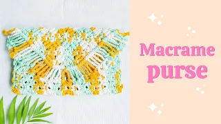 DIY | Macrame Purse| How to make macrame purse | New design| Macrame purse tutorial