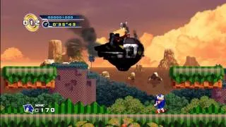 [HD] Sonic 4 - Splash Hill Zone Boss (Showdown with Dr. Eggman)