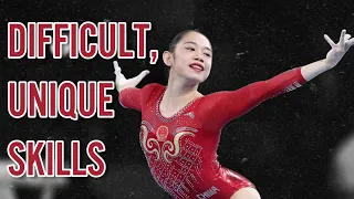 Difficult and Unique Skills Performed by Chinese Gymnasts