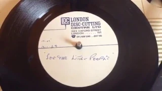 Michael D’abo Unreleased UK 1968 Immediate Music Demo Acetate, Psych, Mod, Manfred Mann !!!