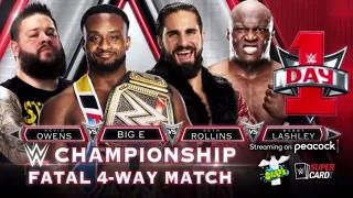 Big E vs Bobby Lashley vs Seth Rollins vs Kevin Owens Fatal 4 way match