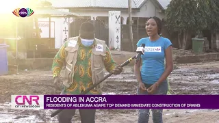 Ablekuma Agape residents forced to live in flooded apartments after Saturday night's downpour