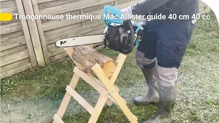 Avis Consommateur : Tronçonneuse thermique Mac Allister guide 40 cm 40 cc | Castorama