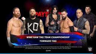 WWE 2K24 Sami Zayn & Kevin Owens Vs The Judgment Day - Undisputed WWE Tag Team Championship