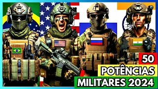 50 POTÊNCIAS MILITARES EM 2024 - RANKING GLOBAL FIREPOWER