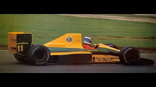 1991 January - Mika Häkkinen makes Lotus debut testing a 101-Judd V8 @ Silverstone