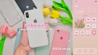 unboxing new iphone xs max accessories | phone transformation ios16 setup