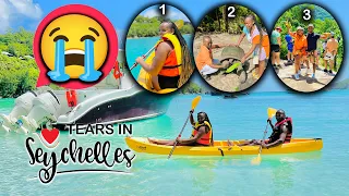IT ENDED UP IN TEARS 😭 WE GOT LOST IN THE DEEP SEA, 8 ZIP LINE AND FED TORTOISE IN SEYCHELLES 🇸🇨