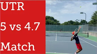 UTR 4.7 vs 5 Tennis Match | Junior Tennis