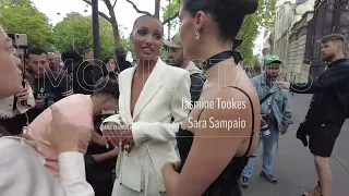 Jasmine Tookes & Sara Sampaio @ Paris Fashion Week 5 july 2023 show Zuhair Murad Haute C