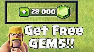 How To Get 28,000 GEMS Without Spending Money - Clash of Clans