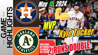 Astros vs Athletics Game Highlights May 15, 2024 | Tucker reach his 14th HR! So proud of the Astros🎯