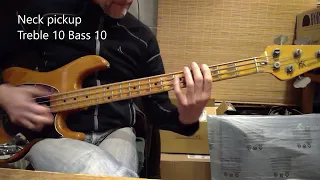 Music Man Sabre 1979/80 - bass sound demonstration (slapping)