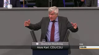 Alois Karl: Stabilität und Wachstum in Europa [Bundestag 13.12.2017]