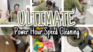 ULTIMATE POWER HOUR CLEAN WITH ME | SPEED CLEANING MOTIVATION