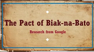 The pact of Biak na Bato | A Civics Project | #kyleshanvideos