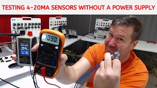 Bench Testing a 4-20ma sensors with a Multimeter and No Power