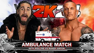 WWE 2K24 | Seth Rollins Vs Randy Orton - Ambulance Match