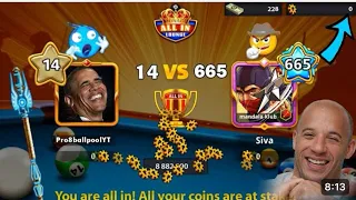 Level 80 Vs Level 776 () Table All in 8 ball pool +Berlin indirect Denial - Gaming WithK