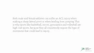 ACL Injuries - Females at More Risk Than Men?