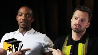 Anthony Mackie & Sebastian Stan Talk 'Endgame', Falcon, Winter Soldier & Tom Holland | MTV News