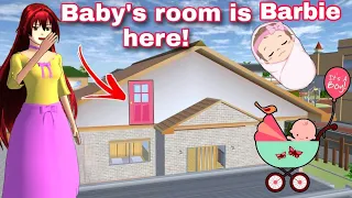 توجد غرفة بيبي باربي سريه There's a Secret Baby Barbie Room in girl house in SAKURA SCHOOL SIMULATOR