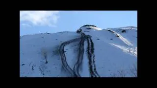 Trevorton banshee hill climb in the snow