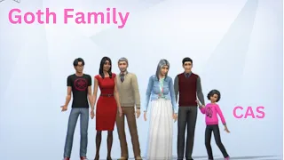 Goth Family | Sims 4 Create-A-Sim | Base Game Only | No CC