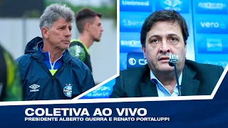 AO VIVO | COLETIVA PRESIDENTE ALBERTO GUERRA E RENATO PORTALUPPI - 24/05