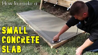 Concrete pad for beginners  //  DIY
