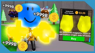 I Unlocked The Golden Dual Power Magnets! Max Power & Coins! | Roblox Magnet Simulator