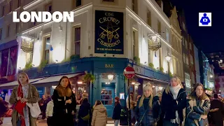 London Walk 🇬🇧 Nightlife, West End, SOHO to Piccadilly Circus | Central London Walking Tour  4K HDR