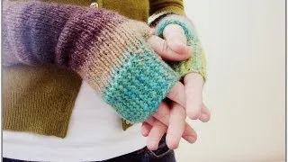 KNITTING TUTORIAL - FINGERLESS MITTENS