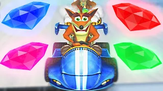 Crash Nitro Kart Gameplay 4K - All Color Gems