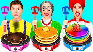 Reto De Cocina Yo vs Abuela | Batalla De Cocina Con Artilugios Secretos de HAHANOM Challenge