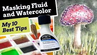 How to Use Masking Fluid When Painting With Watercolor