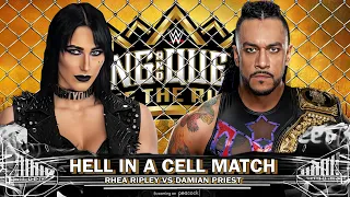 WWE 2K24 | Rhea Ripley Vs Damian Priest - Hell in a Cell Match | King & Queen Of The Ring