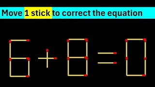 10 Matchstick Puzzles with Answers Improve your IQ - Part 13