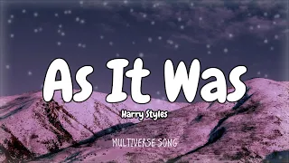 As It Was - Harry Styles (Lyrics Video) You know is not the same